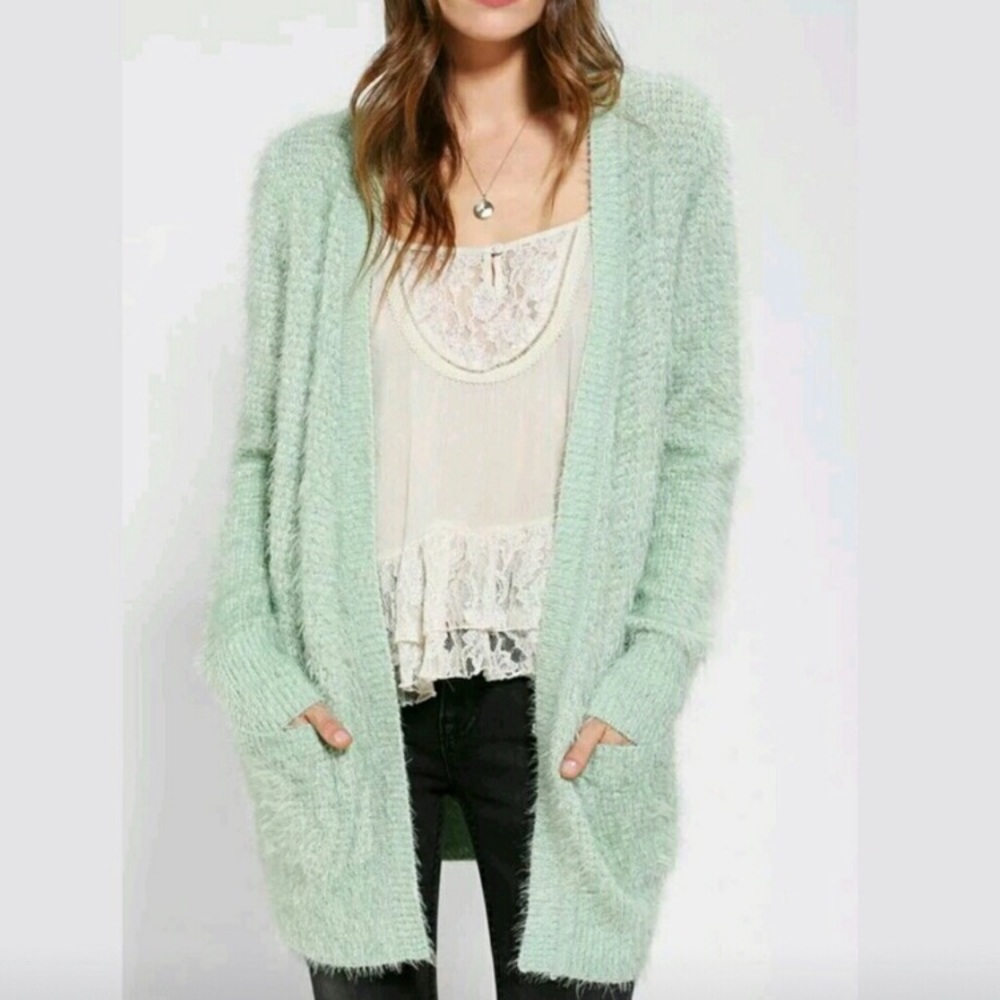Fuzzy Urban Outfitters Long Cardigan
